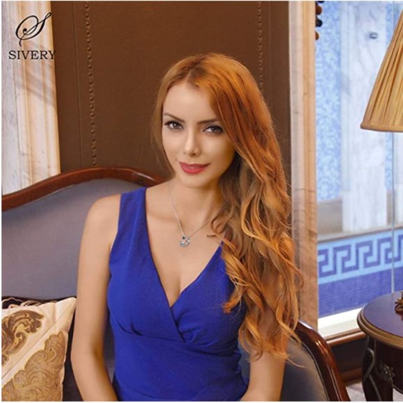 Cat on Moon Necklace Pendant with Swarovski - Picture 4 of 5